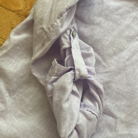 Old Navy Linen Cotton Blend Half Button Down tunic Shirt - Picture 5 of 9